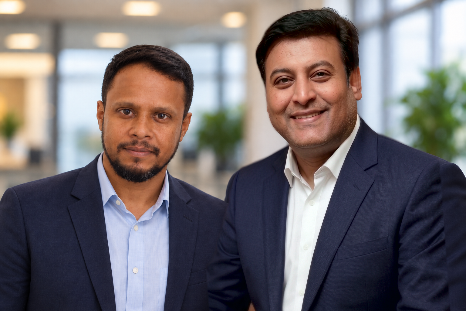 Mahesh and Sanal, effyBiz founders